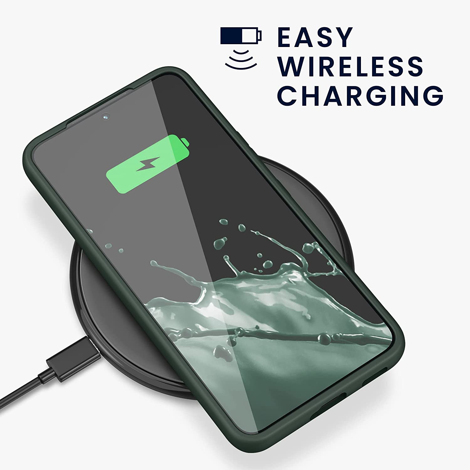 KW Samsung Galaxy S22 Θήκη Σιλικόνης TPU - Moss Green - 56758.169