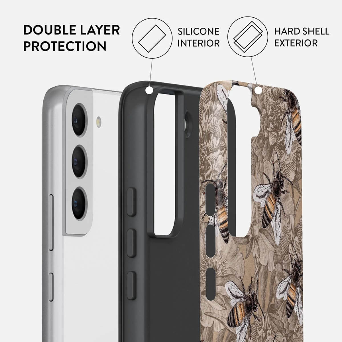 Burga Samsung Galaxy S22 Plus Fashion Tough Σκληρή Θήκη - Honey Bee