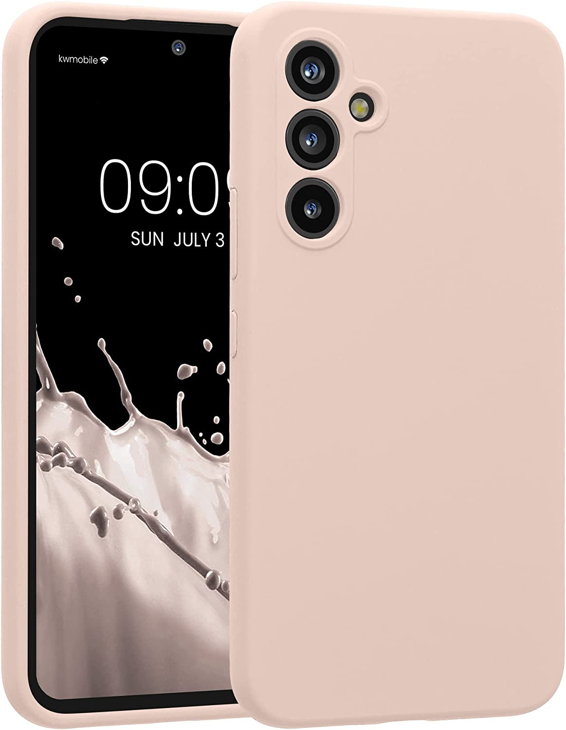 KW Samsung Galaxy A54 5G Θήκη Σιλικόνης Rubberized TPU - Coconut Swirl - 60795.225