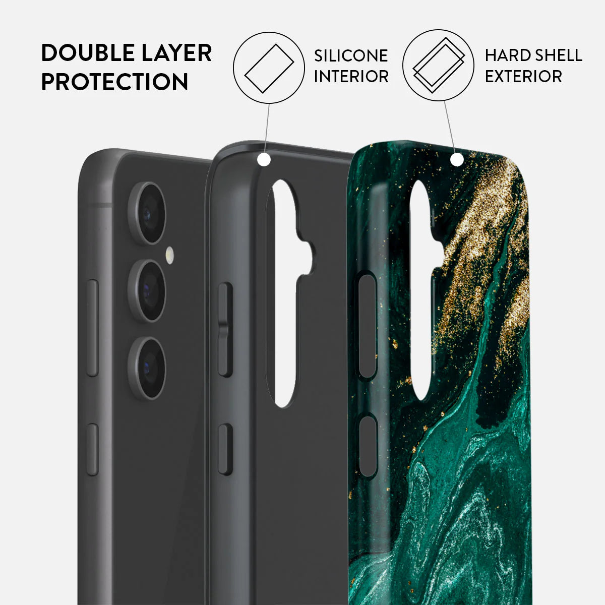 Burga Samsung Galaxy S23 FE Fashion Tough Σκληρή Θήκη - Emerald Pool