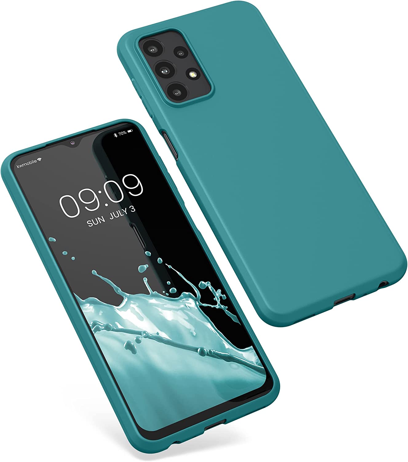 KW Samsung Galaxy A23 5G Θήκη Σιλικόνης TPU - Matte Petrol - 57804.57