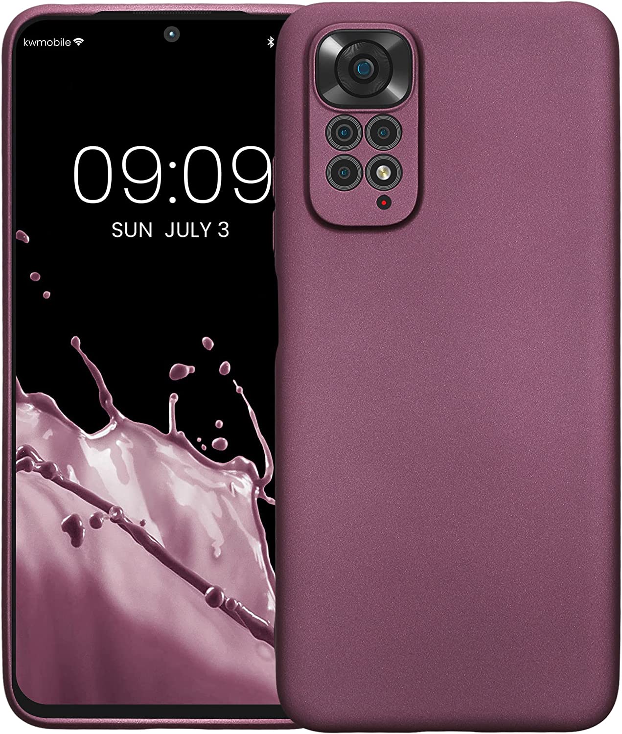 KW Xiaomi Redmi Note 11 / Redmi Note 11S Θήκη Σιλικόνης TPU - Metallic Lavender - 58651.230