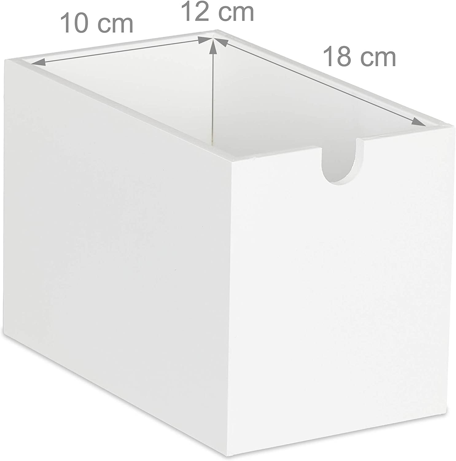 Relaxdays Ξύλινη Βάση Οργάνωσης Γραφείου με 2 Συρτάρια από Bamboo - White / Natural - 4052025902063