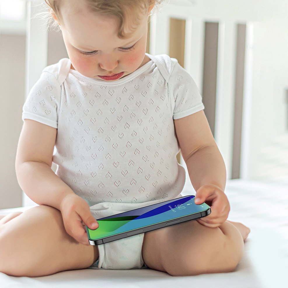 Baseus iPhone 12 Pro Max 0.3mm Eye Protection Full Screen Αντιχαρακτικό Γυαλί Οθόνης - 2 Τεμάχια - Green Light - SSGAPIPH67N-LP02