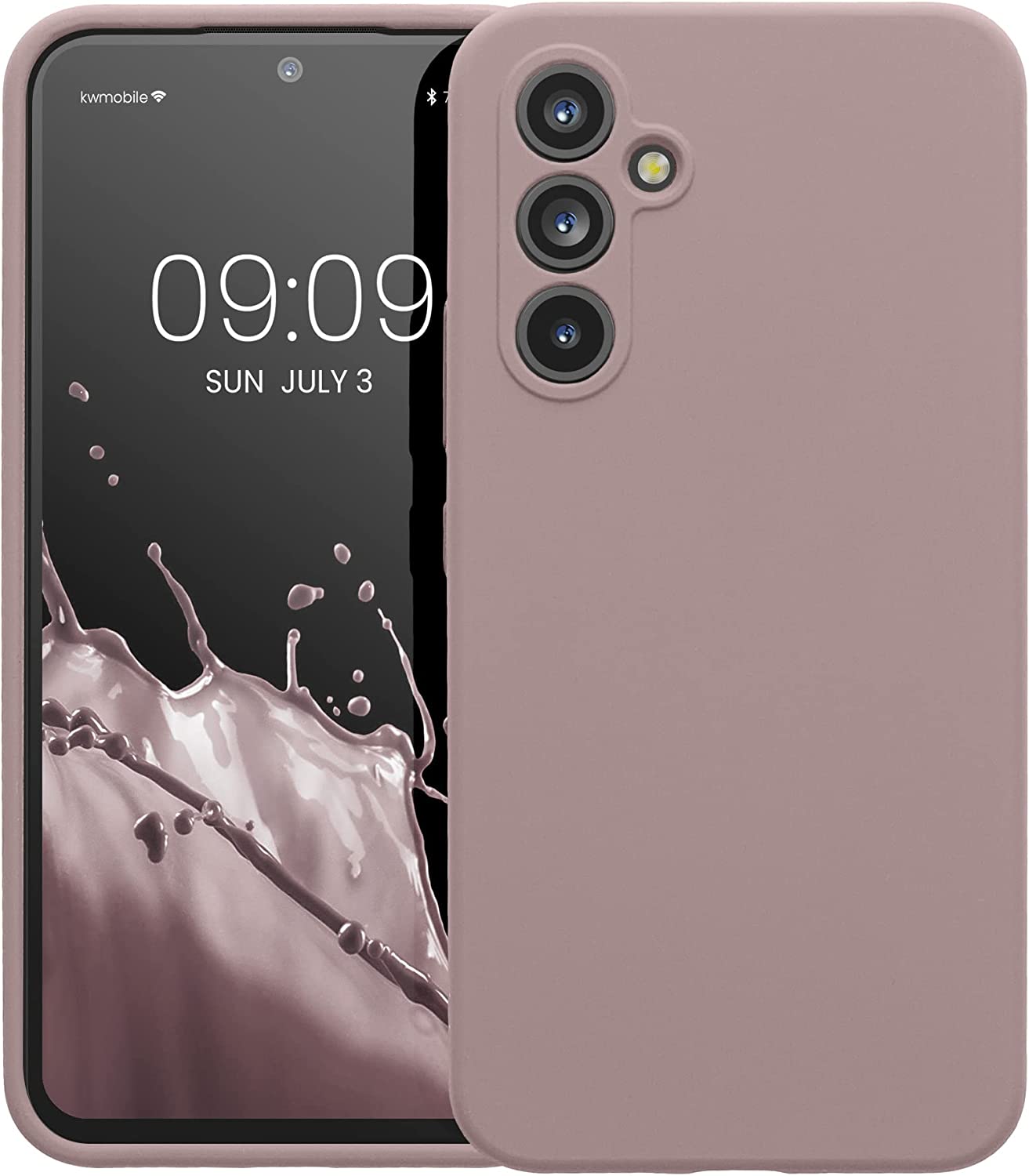 KW Samsung Galaxy A54 5G Θήκη Σιλικόνης Rubberized TPU - Nude Lilac - 60795.236