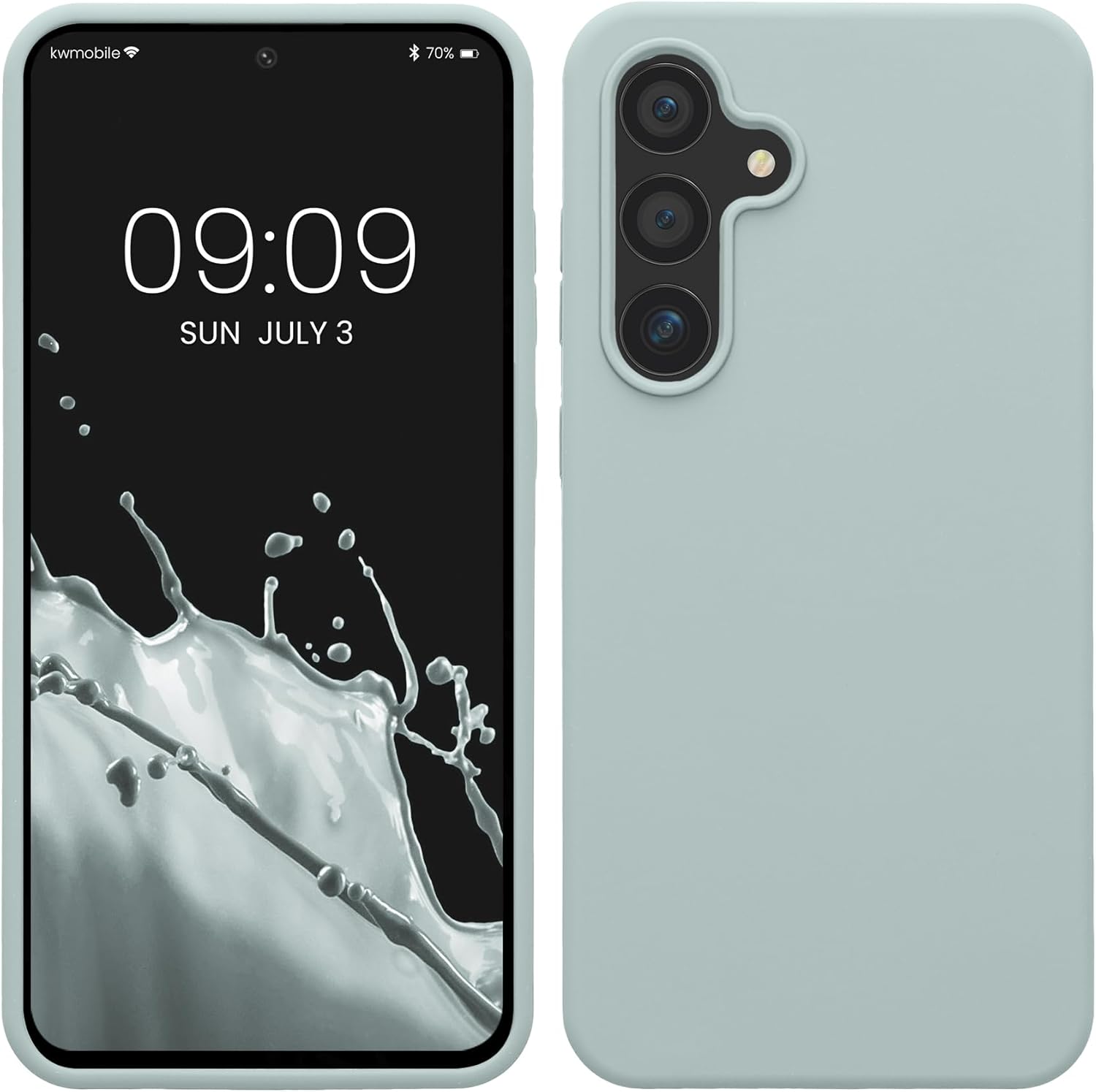 KW Samsung Galaxy S24 FE Θήκη Σιλικόνης Rubberized TPU - Cool Mint