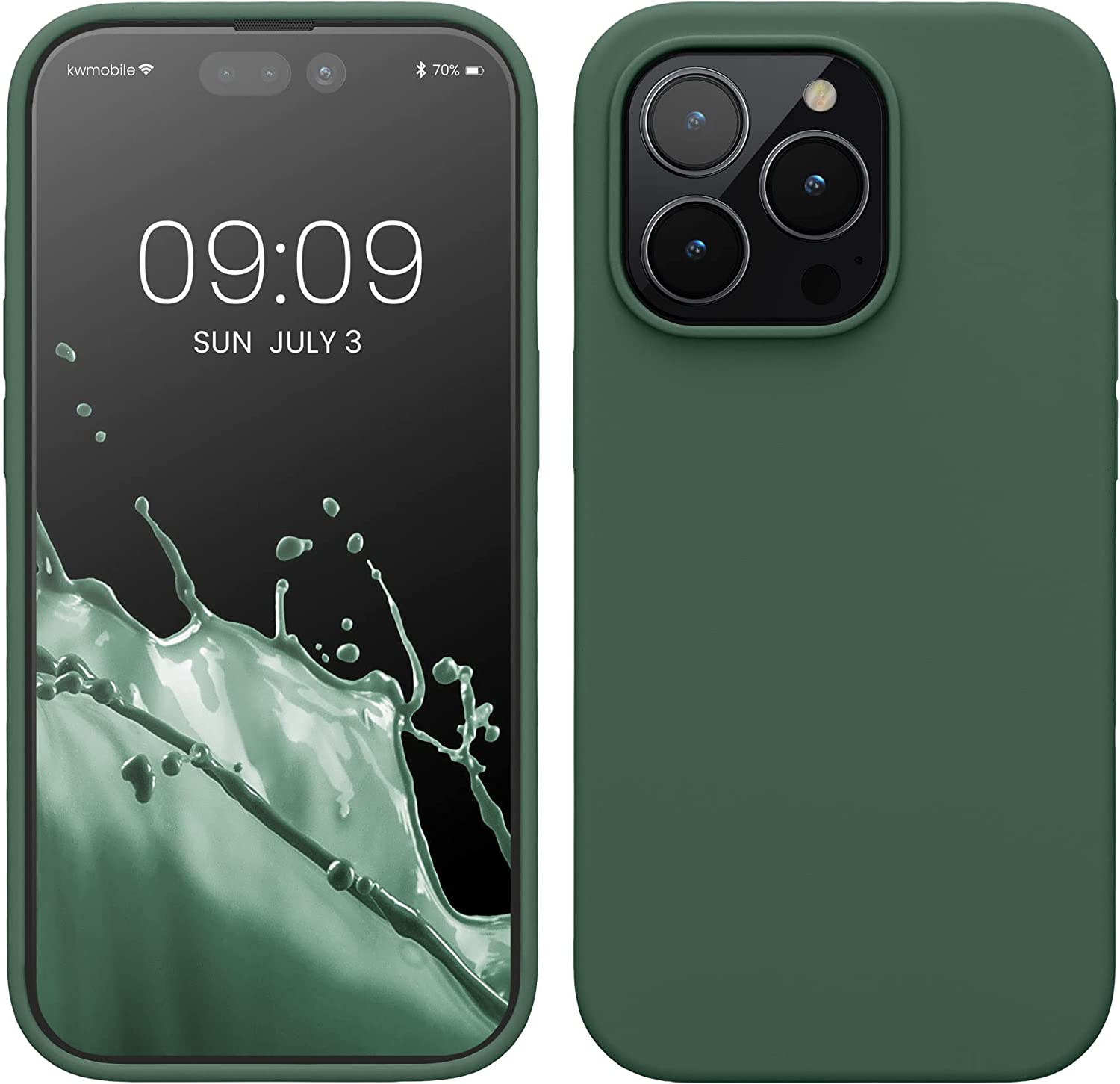 KW iPhone 14 Pro Θήκη Σιλικόνης TPU - Forest Green - 59073.166