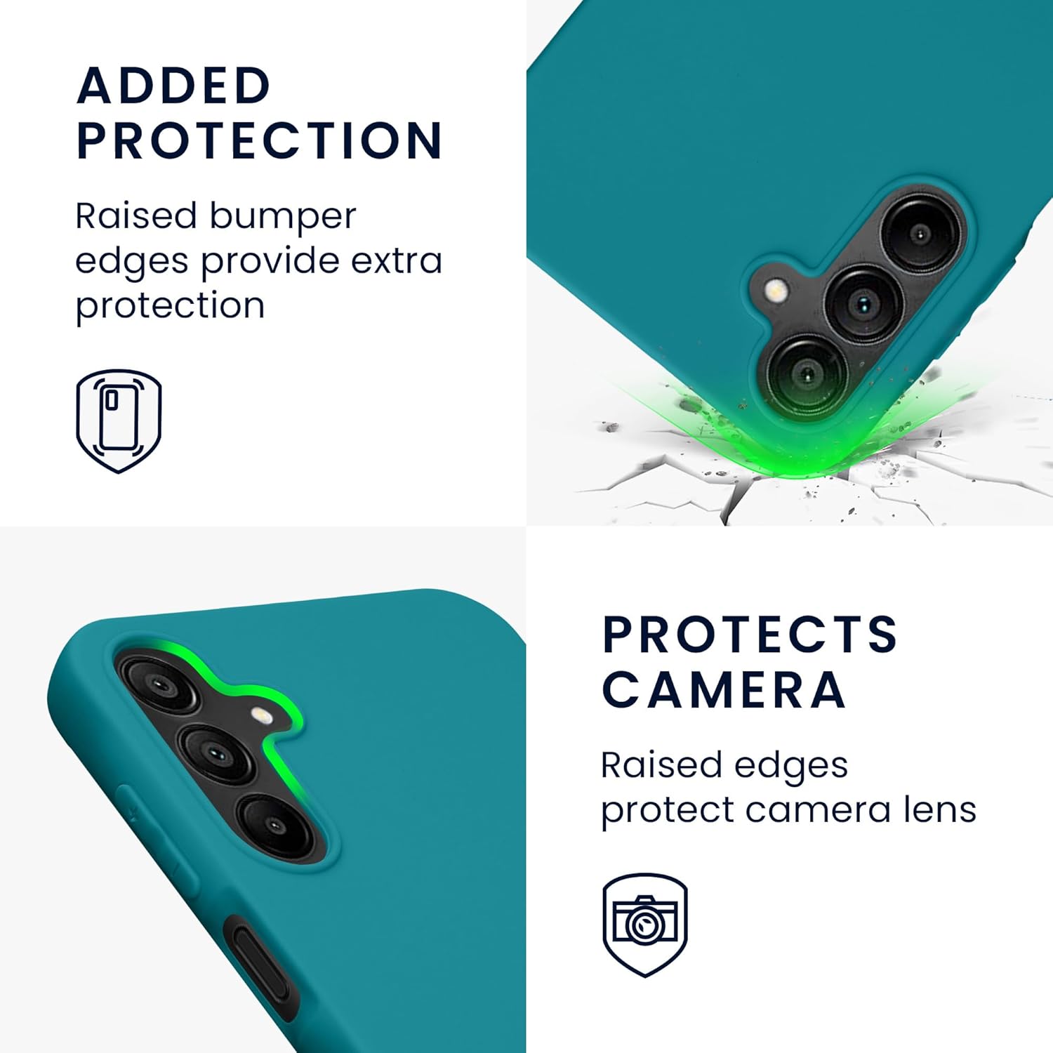 KW Samsung Galaxy A15 4G / A15 5G Λεπτή Θήκη Σιλικόνης TPU - Matte Petrol