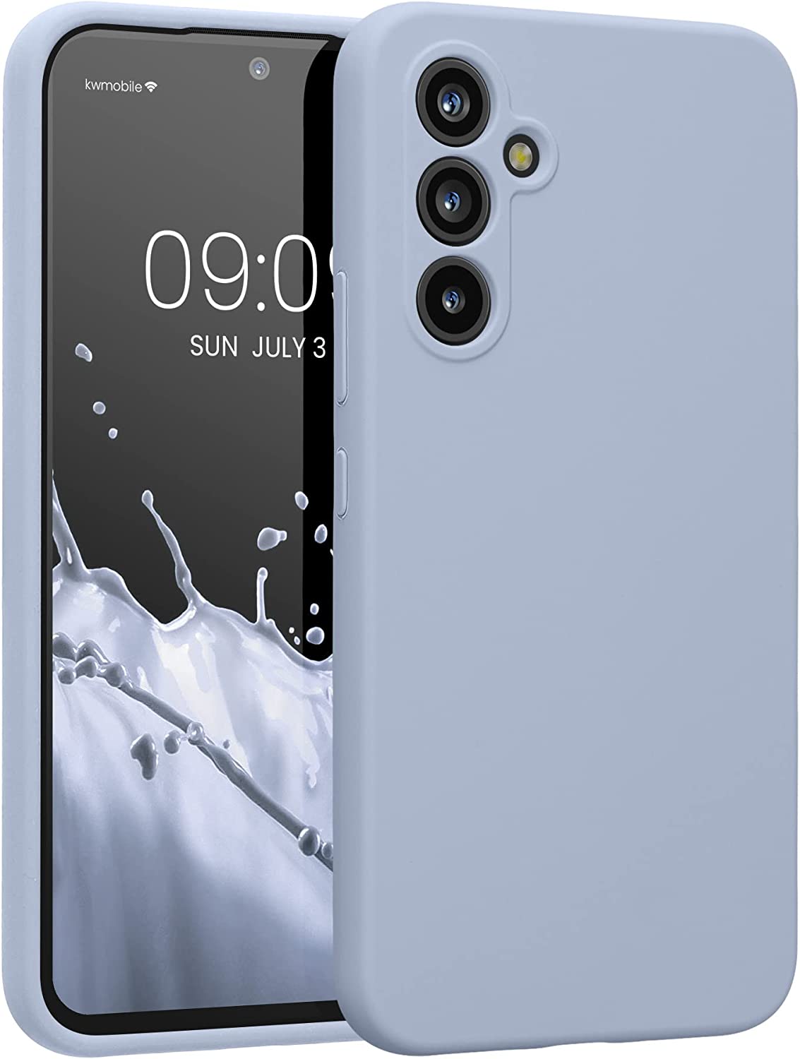 KW Samsung Galaxy A54 5G Θήκη Σιλικόνης Rubberized TPU - Light Blue - 60795.58