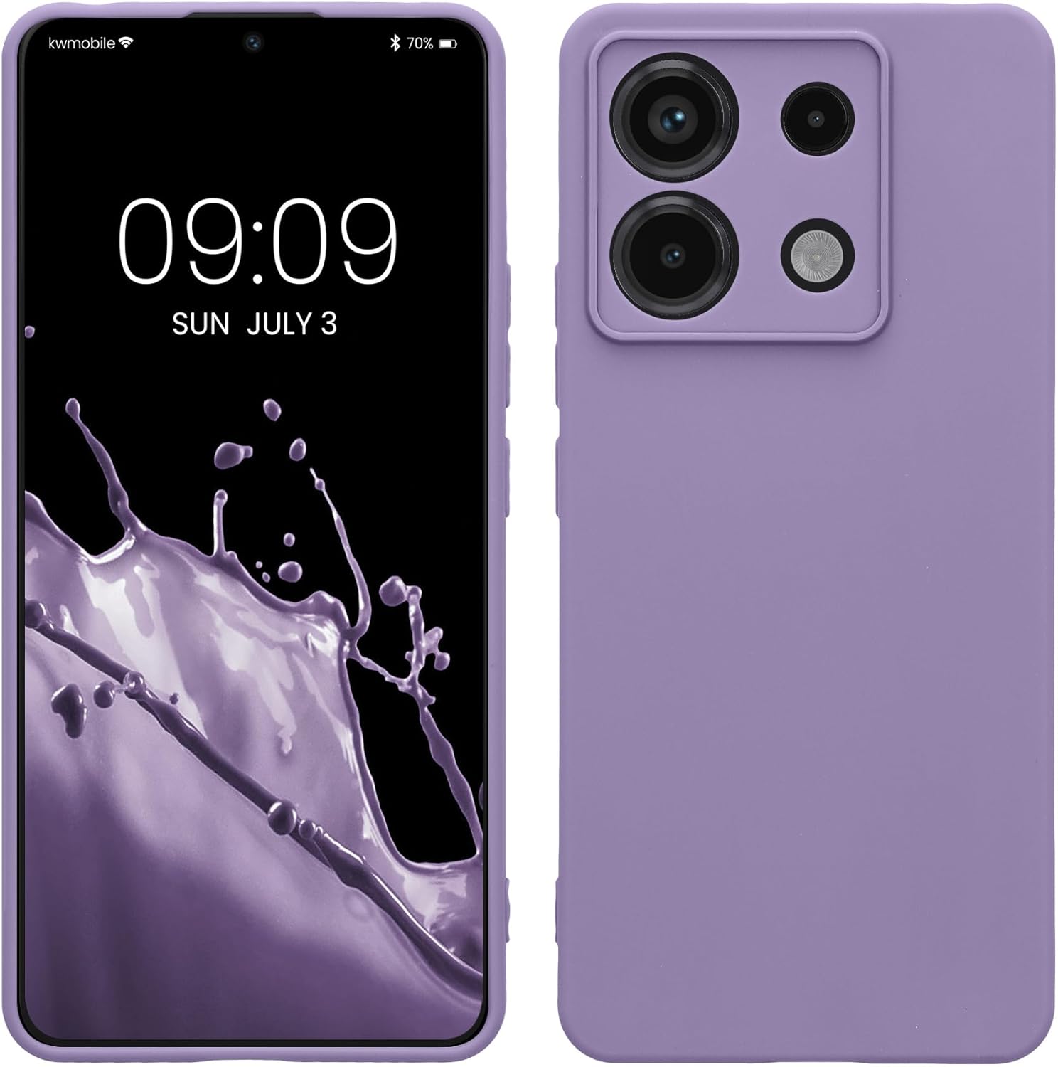 KW Xiaomi Redmi Note 13 Pro 5G / Poco X6 5G Θήκη Σιλικόνης TPU - Violet Purple
