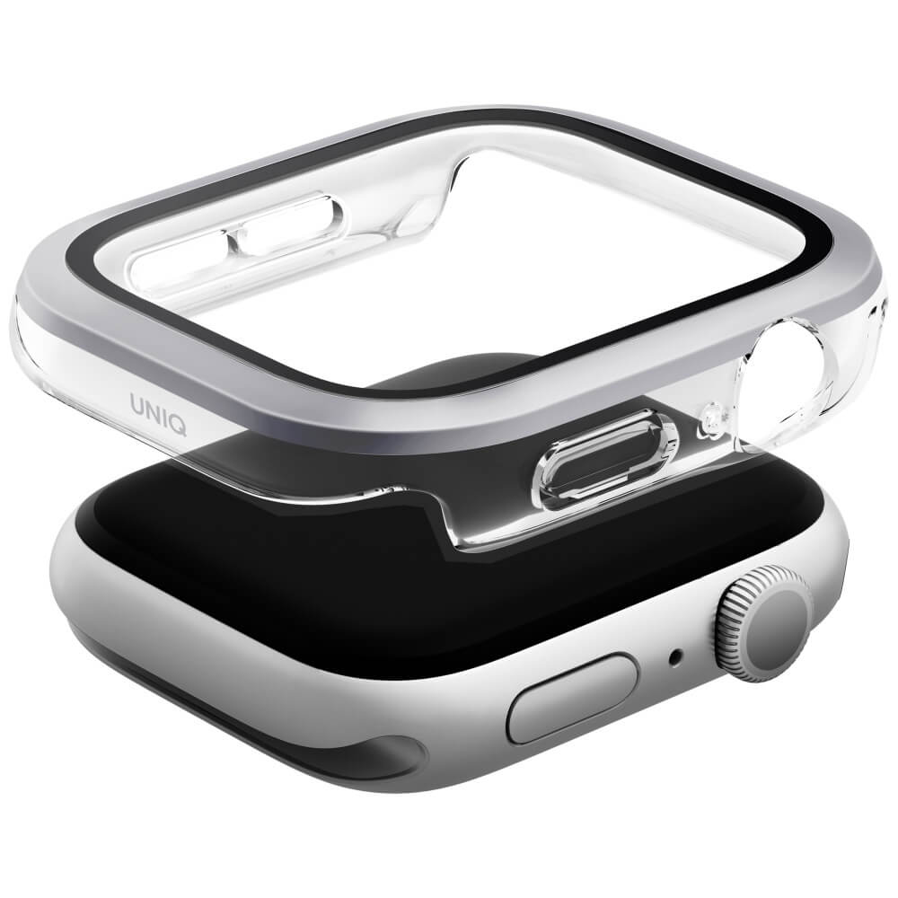 Uniq Θήκη Apple Watch 10/11 - 42mm Voute με Προστασία Οθόνης - Silver