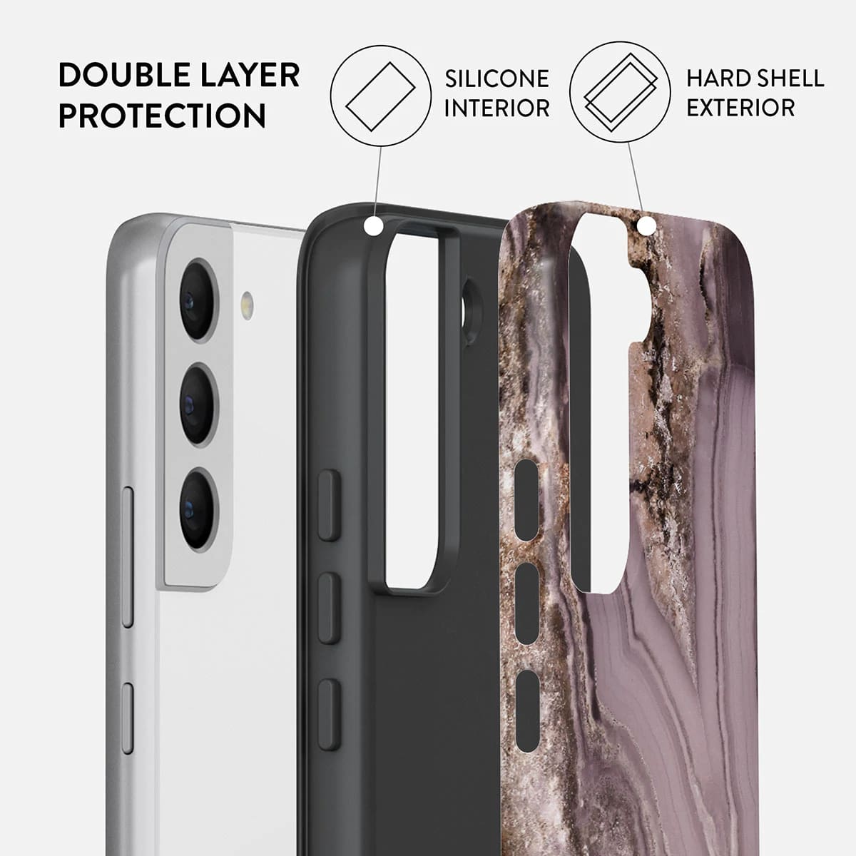 Burga Samsung Galaxy S22 Plus Fashion Tough Σκληρή Θήκη - Golden Taupe