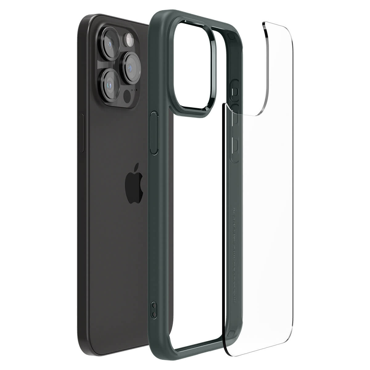 Spigen iPhone 15 Pro Max Ultra Hybrid Σκληρή Θήκη με Πλαίσιο Σιλικόνης - Abyss Green