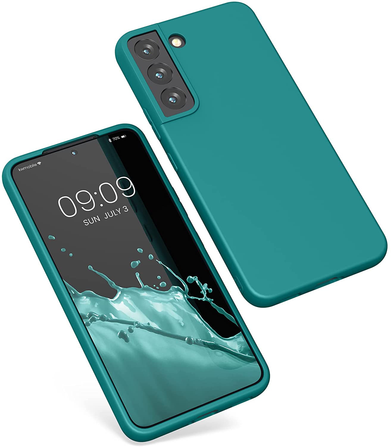 KW Samsung Galaxy S22 Θήκη Σιλικόνης TPU - Petrol Matte - 56758.57