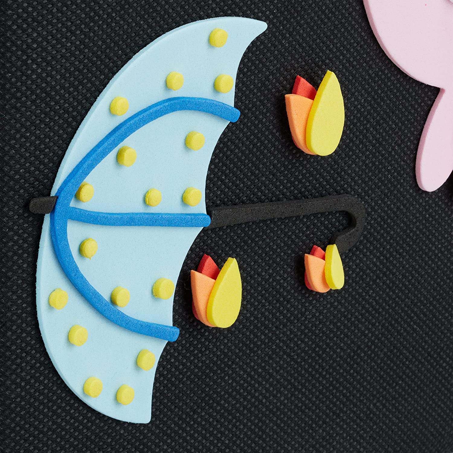 Relaxdays Σετ με 4 Παιδικά DIY Κουτιά Αποθήκευσης Παιχνιδιών - Design B - Black / Multicolor - 4052025905026