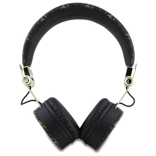 Guess Over-Ear 4G Triangle Round Shape - Ασύρματα Bluetooth Ακουστικά - Black