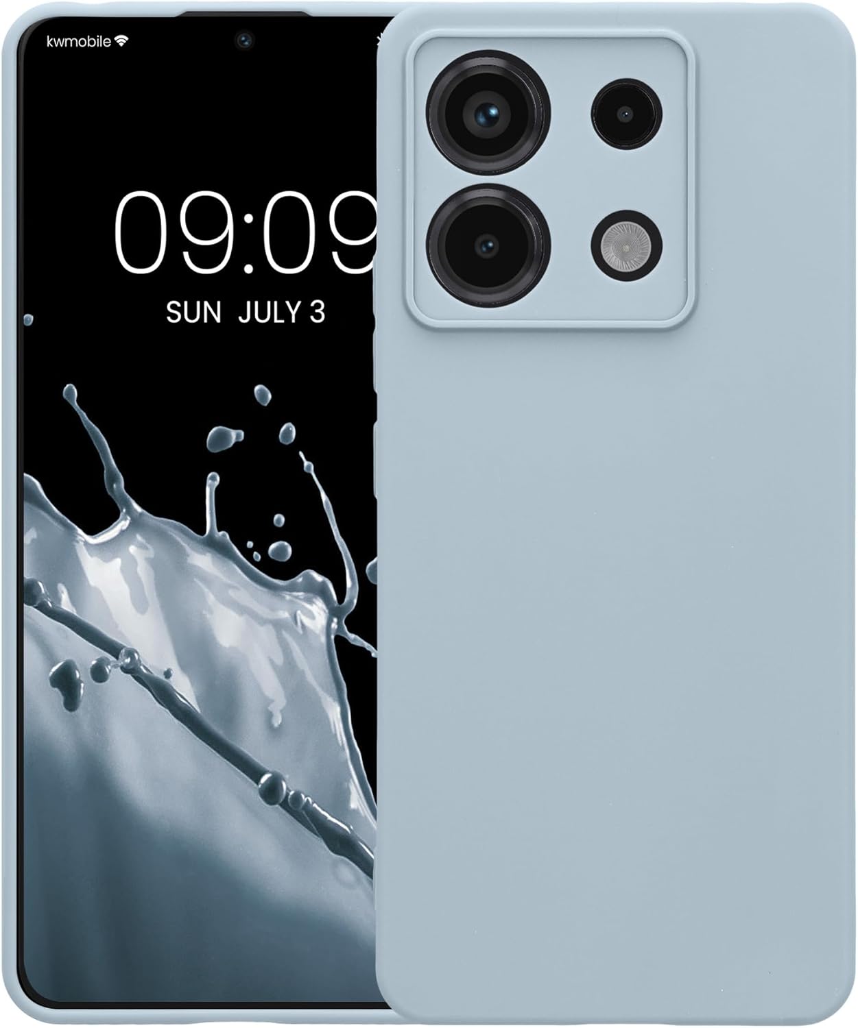 KW Xiaomi Redmi Note 13 Pro 5G / Poco X6 5G Θήκη Σιλικόνης TPU - Matte Light Blue