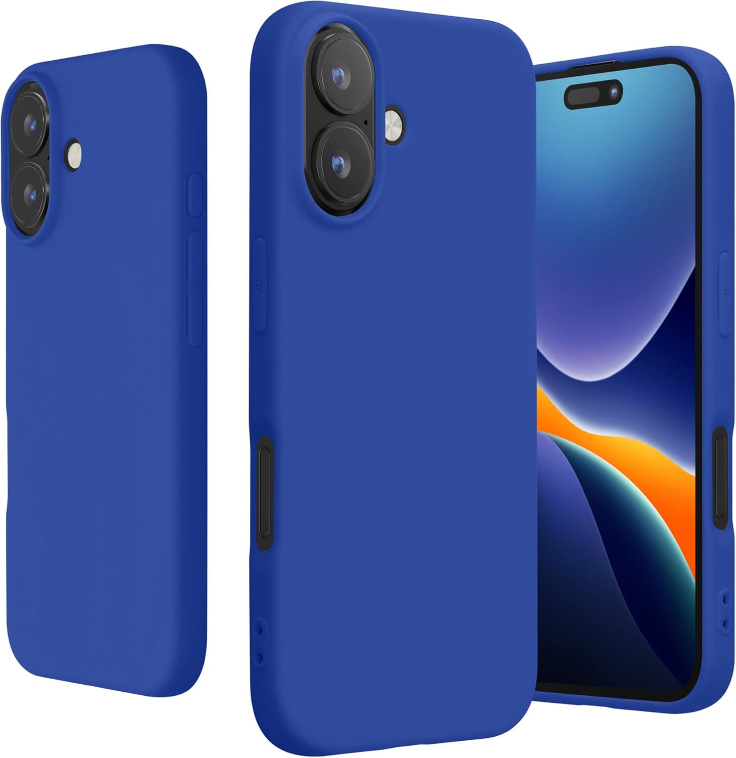 KW iPhone 16 Λεπτή Θήκη Σιλικόνης TPU - Baltic Blue