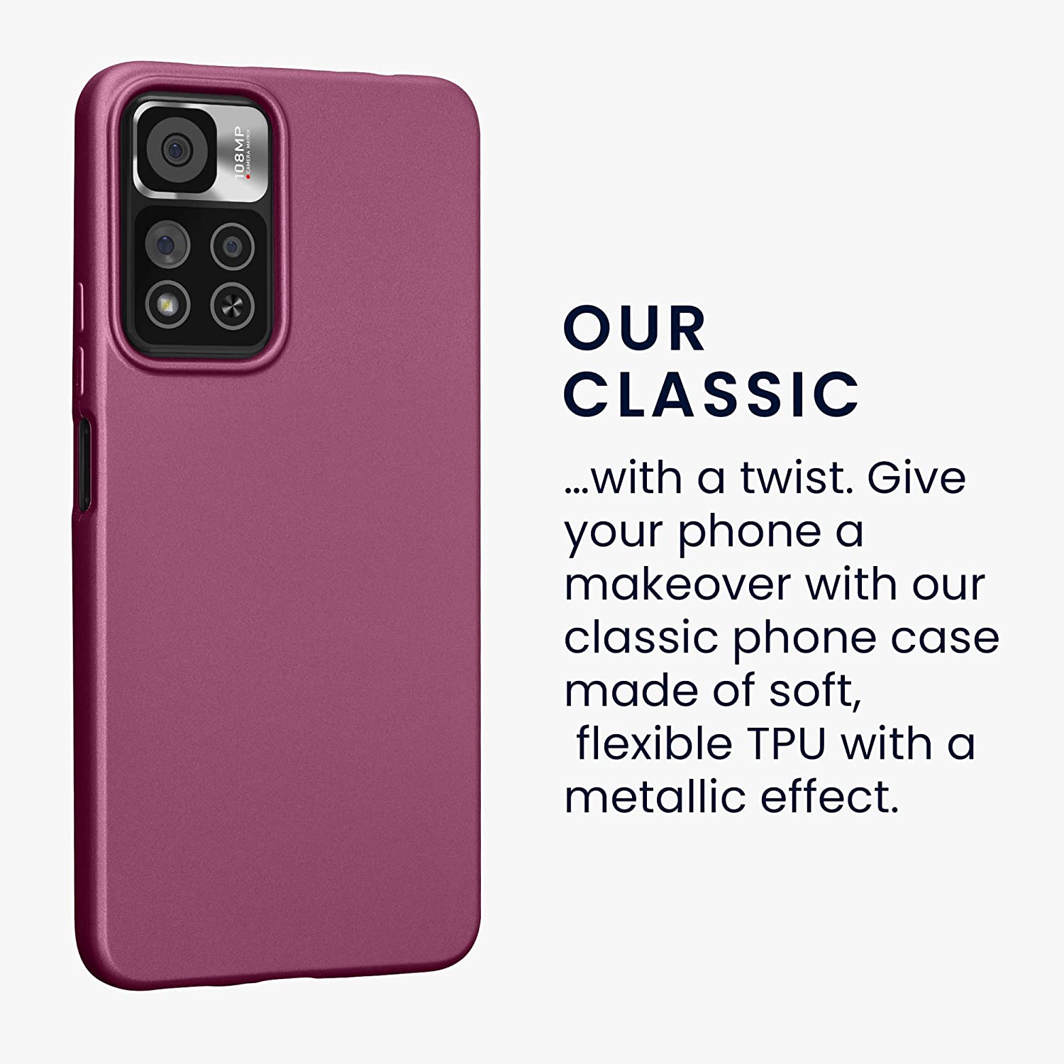 KW Xiaomi Redmi Note 11 Pro+ 5G Θήκη Σιλικόνης TPU - Metallic Lavender - 59142.230