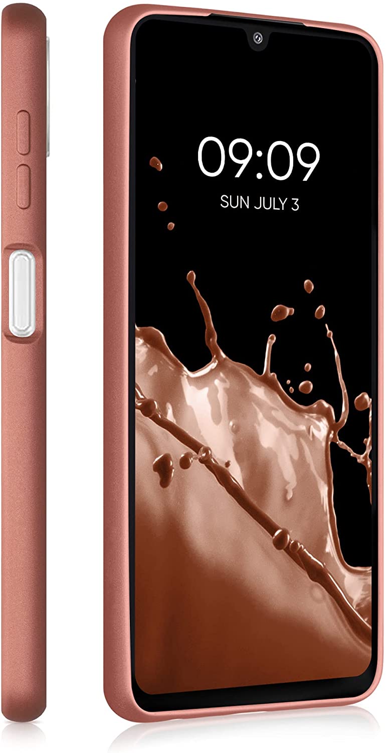 KW Samsung Galaxy A22 4G Θήκη Σιλικόνης TPU - Metallic Bronze - 55495.211