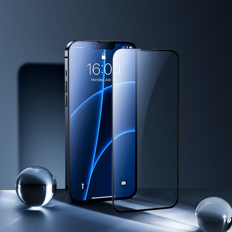 Baseus iPhone 13 / iPhone 13 Pro 0.23mm Full Screen Αντιχαρακτικό Γυαλί Οθόνης - 2 Τεμάχια - Black - SGQP020101
