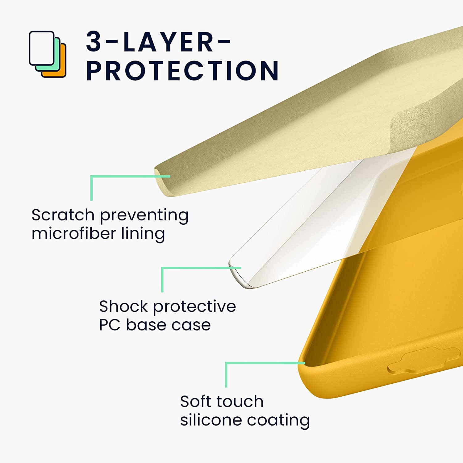 KW Samsung Galaxy S23 Θήκη Σιλικόνης Rubberized TPU - Honey Yellow - 60273.143