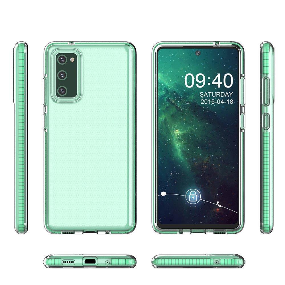 OEM Samsung Galaxy A02s Spring Case Λεπτή Θήκη Σιλικόνης - Διάφανη - Mint