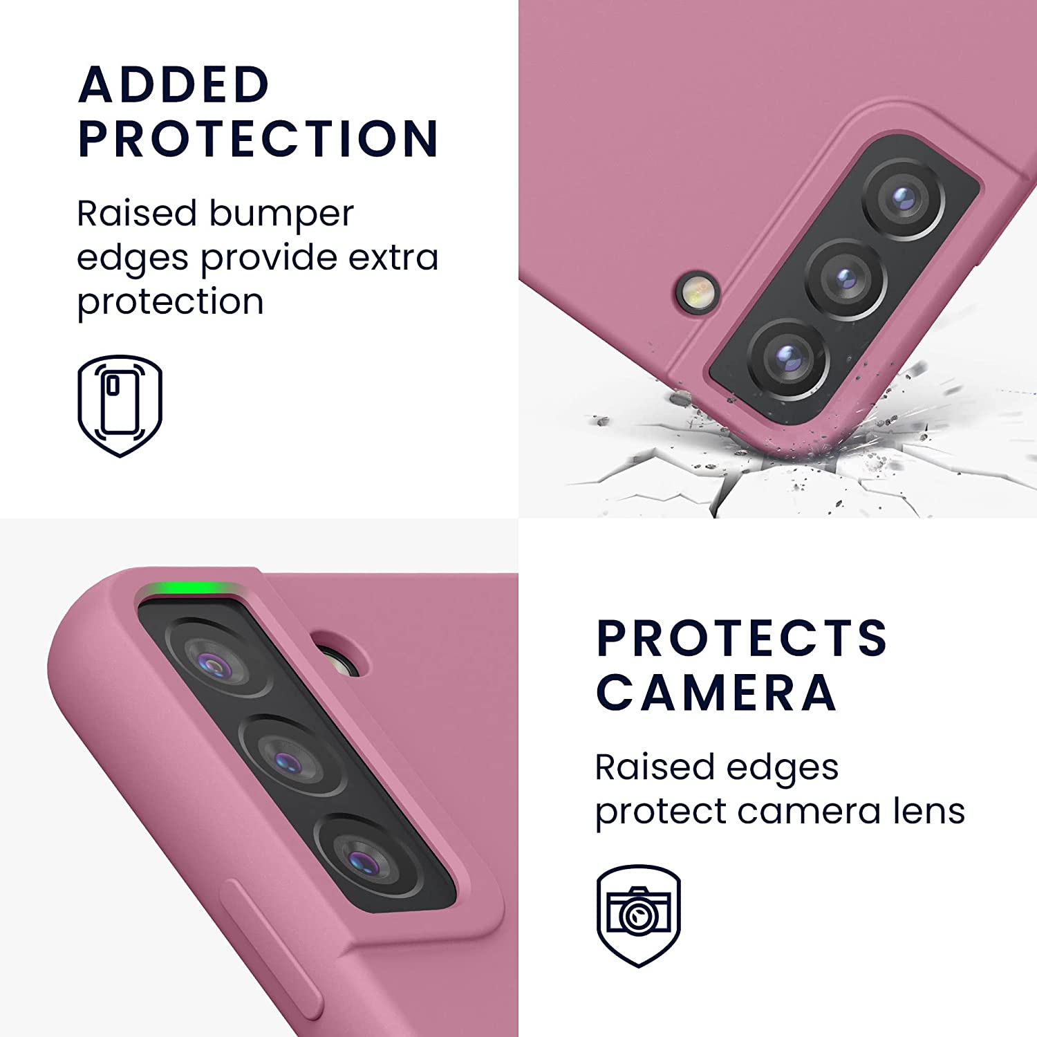 KW Samsung Galaxy S22 Plus Θήκη Σιλικόνης Rubberized TPU - Deep Rusty Rose - 56761.167