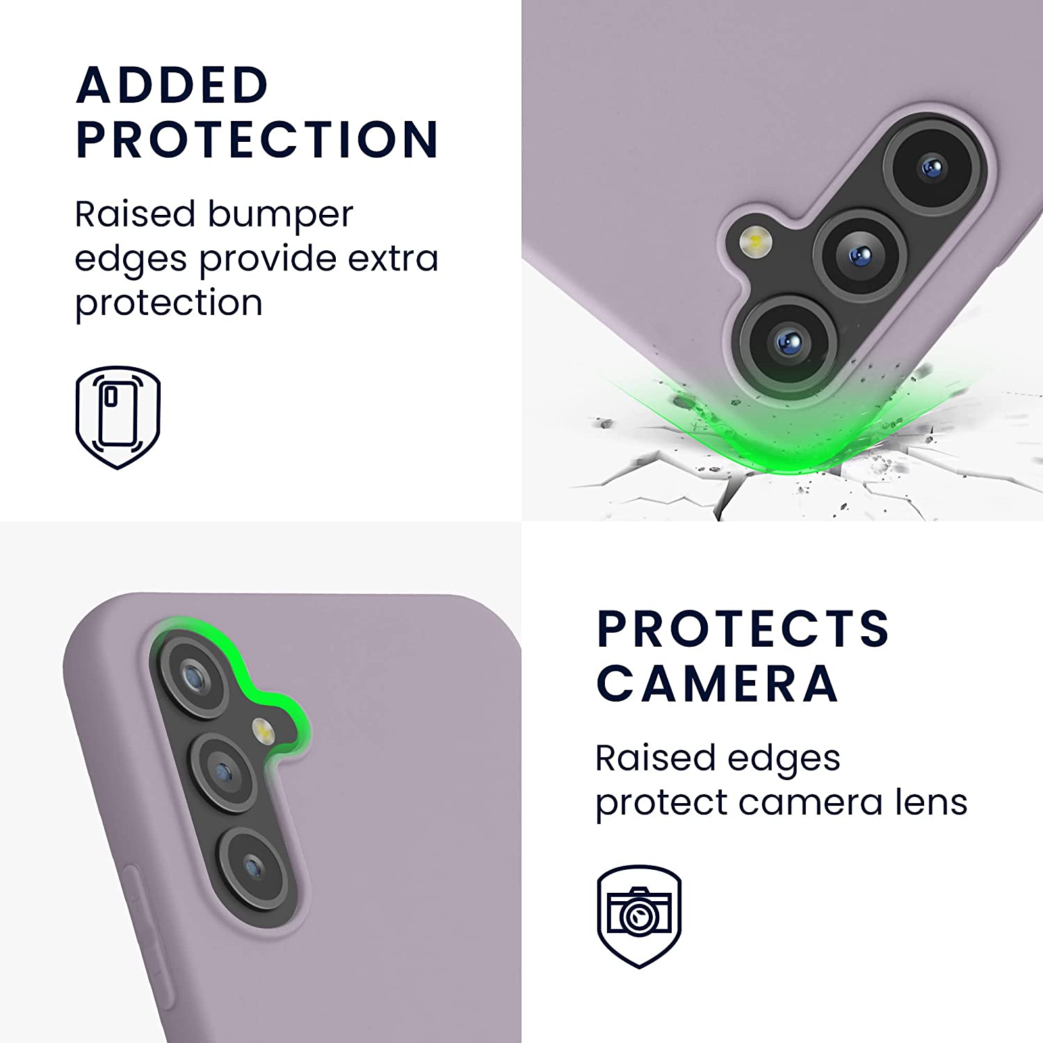 KW Samsung Galaxy A54 5G Θήκη Σιλικόνης TPU - Lavender - 60796.108