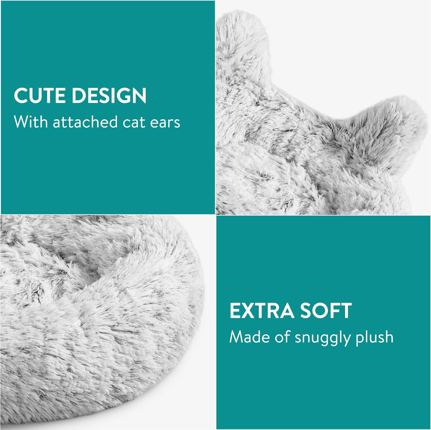 Navaris Κρεβάτι Κατοικίδιου που Πλένεται στο Πλυντήριο - 50cm - Grey - 61688.22