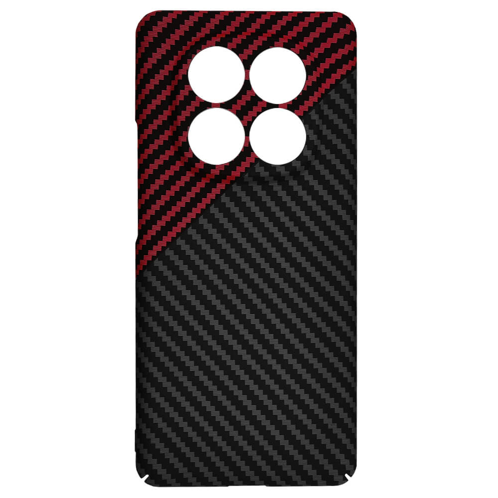 Techsuit Xiaomi Redmi Note 14 Pro 5G / Poco X7 Σκληρή Θήκη Carbonite FiberShell - Red Vortex