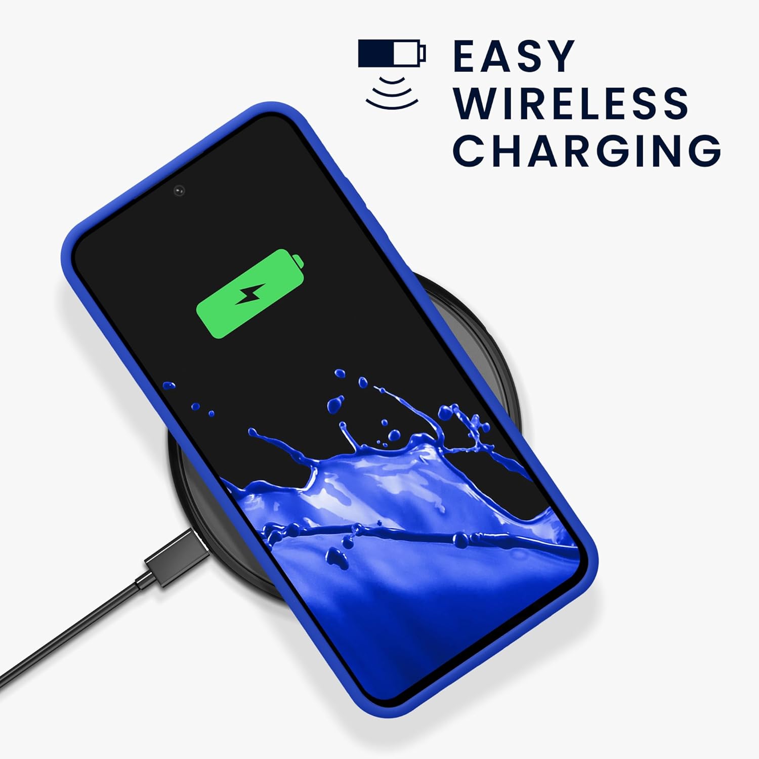 KW Samsung Galaxy S24 FE Θήκη Σιλικόνης Rubberized TPU - Baltic Blue