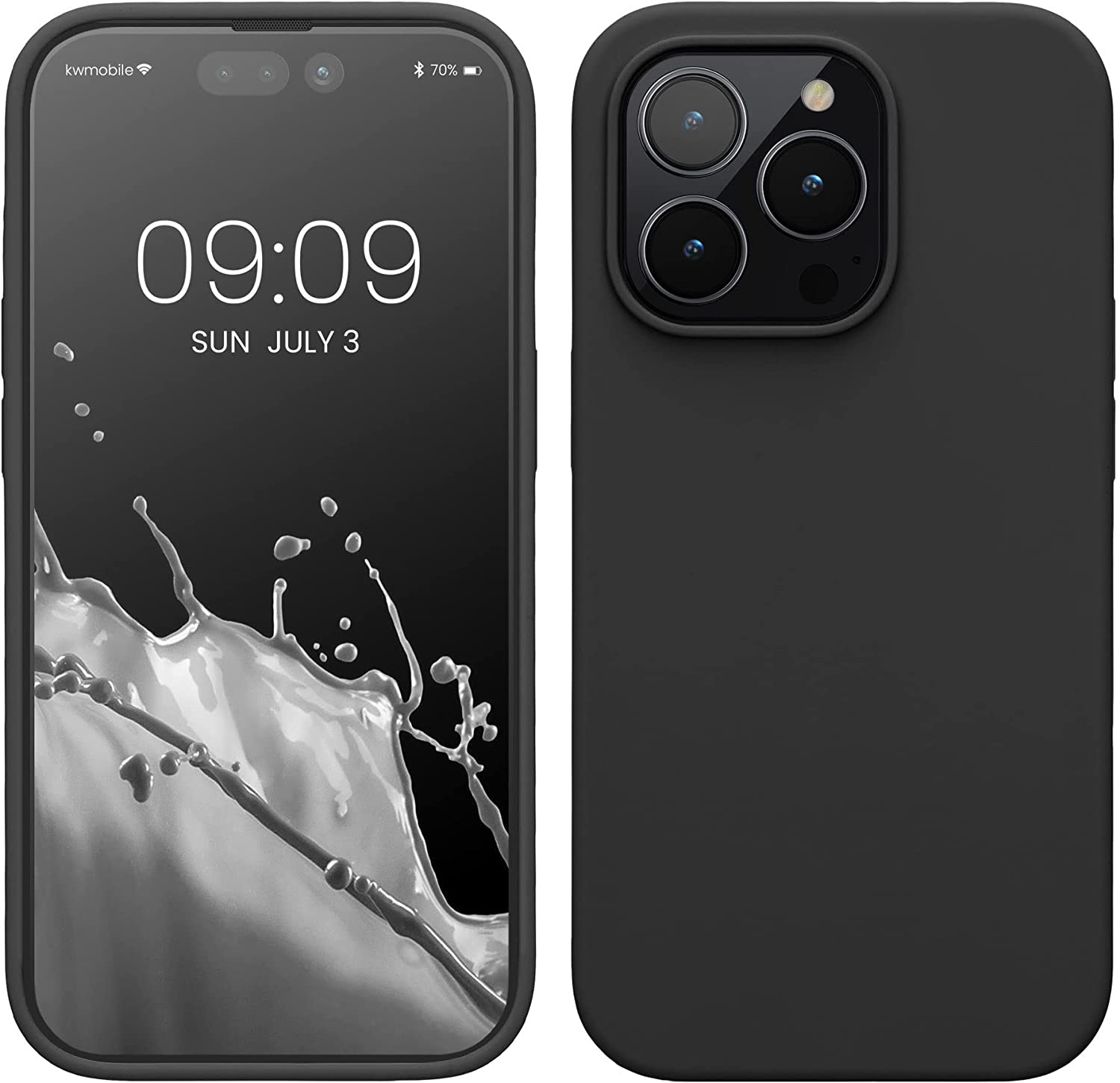 KW iPhone 14 Pro Θήκη Σιλικόνης TPU - Black - 59073.01