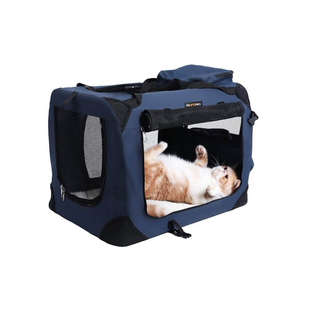 Feandrea Τσάντα Μεταφοράς για Κατοικίδια Ζώα - 50 x 35 x 35 cm - Dark Blue - PDC50Z