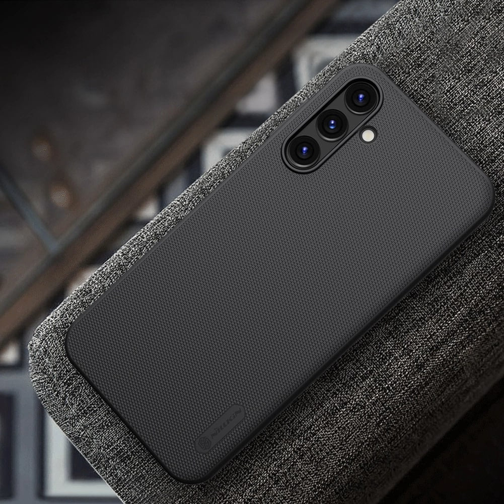 Nillkin Samsung Galaxy A15 4G / A15 5G Super Frosted Shield Σκληρή Θήκη με Πλαίσιο Σιλικόνης - Black