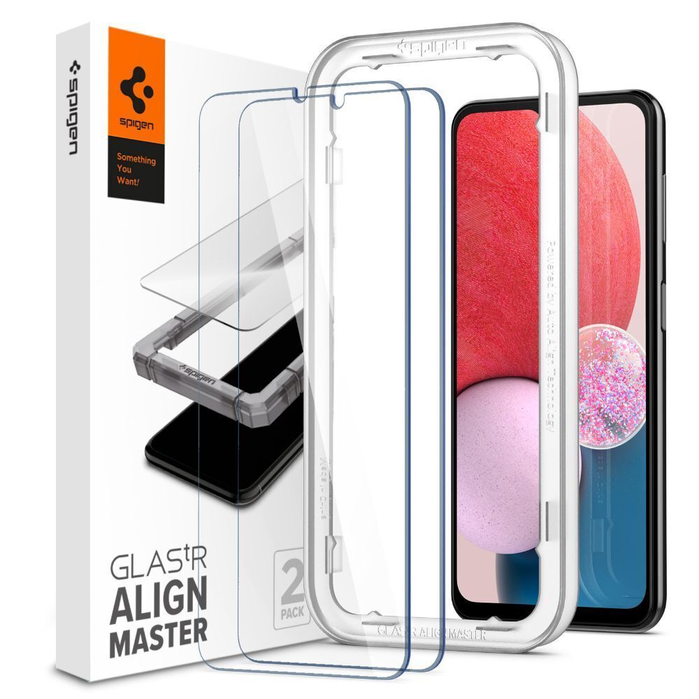 Spigen Samsung Galaxy A13 4G ALM GLAS.tR HD Tempered Glass Αντιχαρακτικό Γυαλί Οθόνης 9H - 2 Τεμάχια - Διάφανα