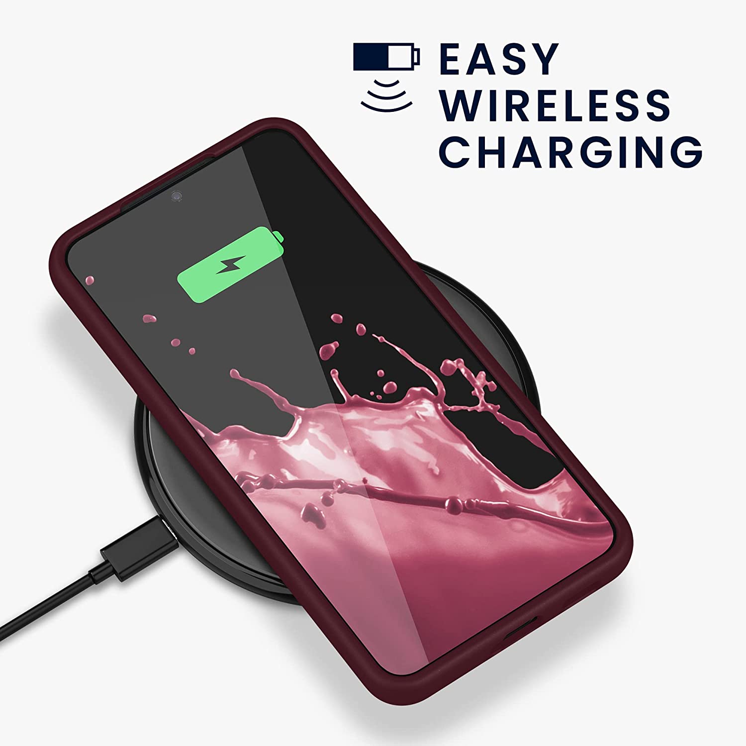 KW Samsung Galaxy S22 Plus Θήκη Σιλικόνης Rubberized TPU - Tawny Red - 56761.190