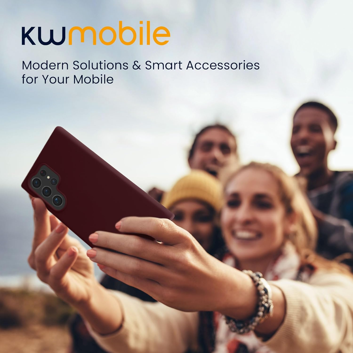 KW Samsung Galaxy S24 Ultra Θήκη Σιλικόνης Rubberized TPU - Bordeaux