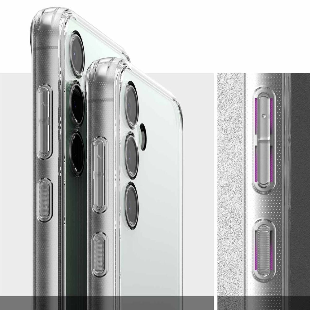 Ringke Samsung Galaxy S23 FE Fusion Σκληρή Θήκη με Πλαίσιο Σιλικόνης - Διάφανη