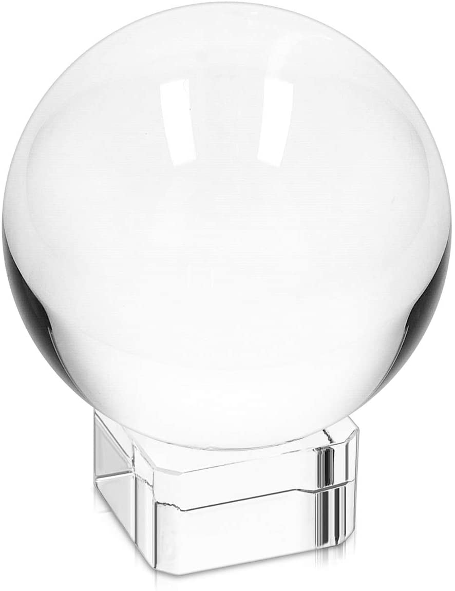 Navaris Glass Photo Ball Κρυστάλλινη Σφαίρα - 80mm - Clear - 42864