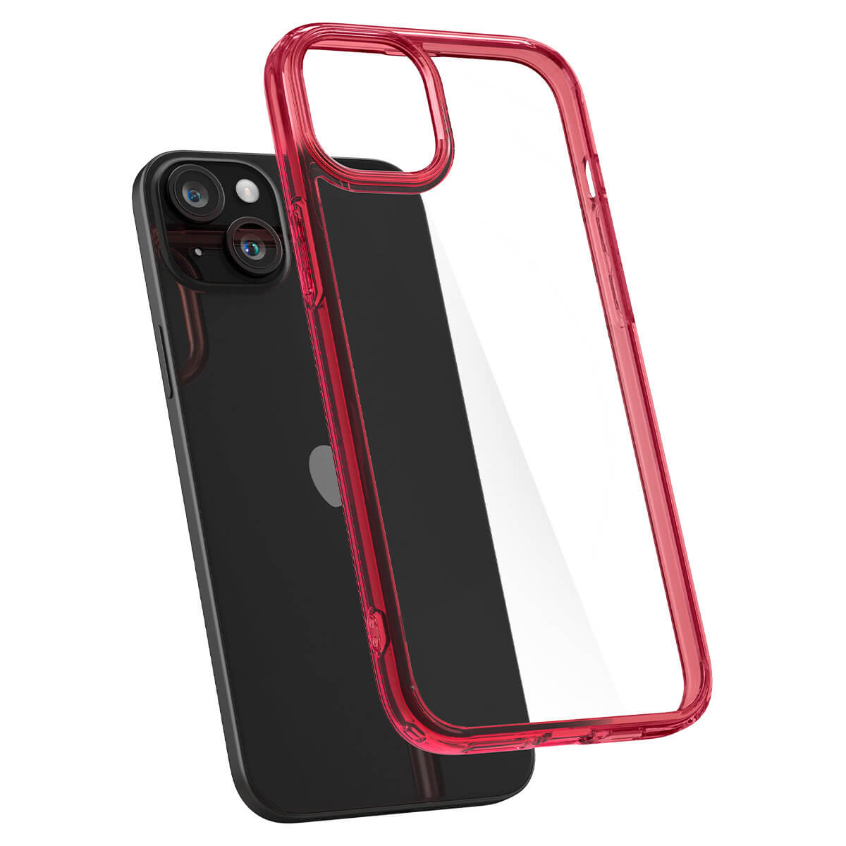 Spigen iPhone 15 Plus - Ultra Hybrid Σκληρή Θήκη με Πλαίσιο Σιλικόνης - Red Crystal