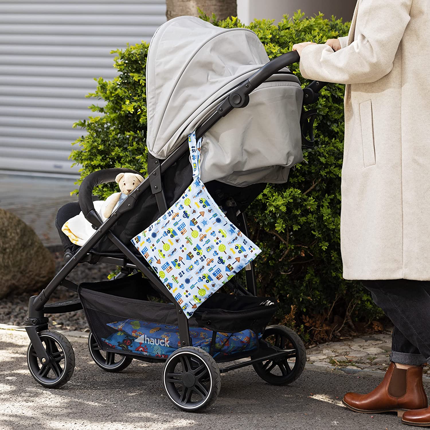 Navaris Σετ με 3 Τσάντες Αποθήκευσης για Πάνες - Design 3 - Blue - 56718.03