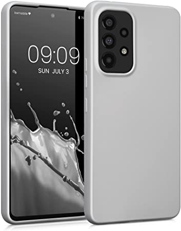 KW Samsung Galaxy A53 5G Θήκη Σιλικόνης TPU - Metallic Silver - 57958.67