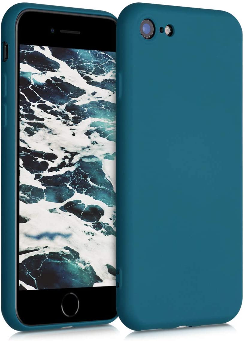 KW iPhone SE 2022 / SE 2020 / 7 / 8 Θήκη Σιλικόνης Rubberized TPU - Petrol Matte - 49979.57