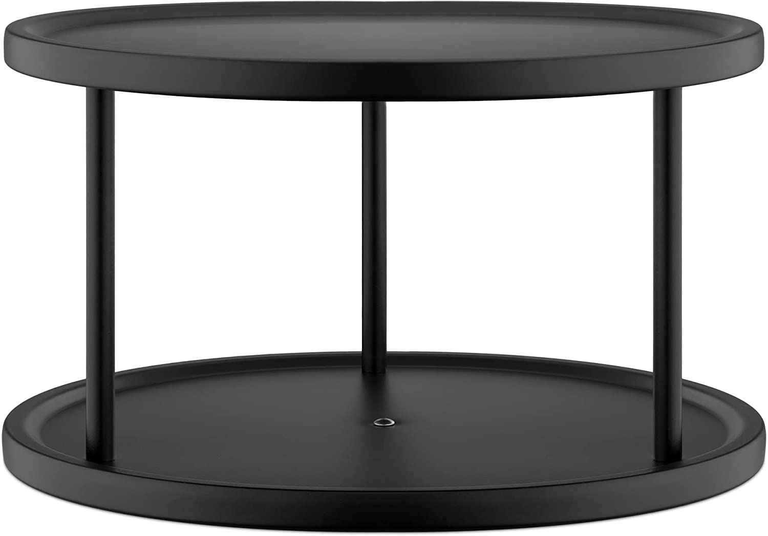 Navaris Περιστρεφόμενος Μεταλλικός Δίσκος με 2 Ράφια - Black - 56154.01