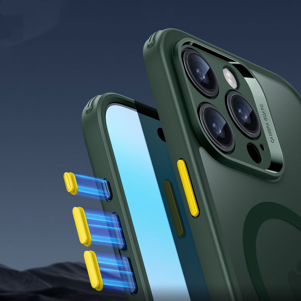 ESR iPhone 16 Pro Max - Classic Pro Halolock - Σετ με 1 Αντιχαρακτικό Γυαλί Οθόνης και Θήκη MagSafe - Frosted Green