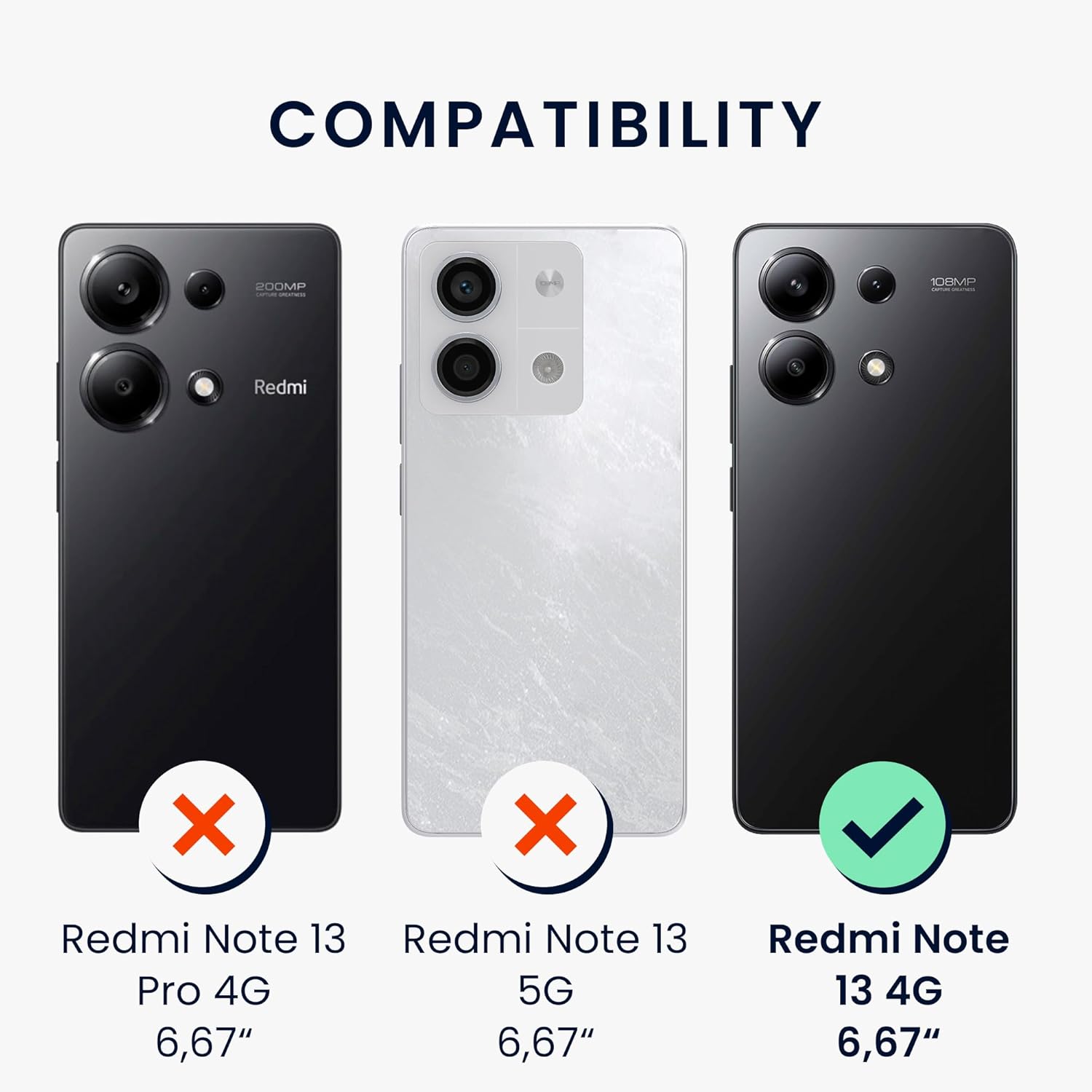 KW Xiaomi Redmi Note 13 Pro 4G Θήκη Σιλικόνης TPU - Matte Black