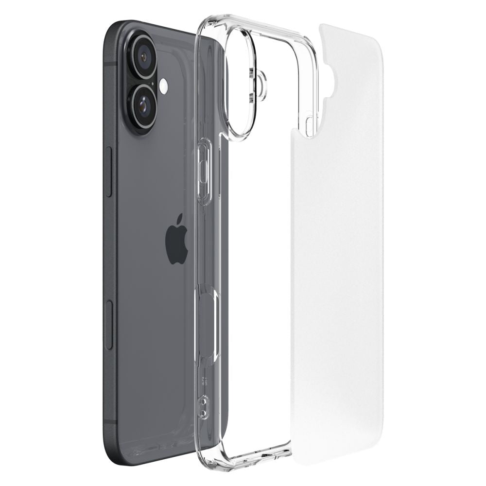 Spigen iPhone 16 Ultra Hybrid Σκληρή Θήκη με Πλαίσιο Σιλικόνης - Frost Clear