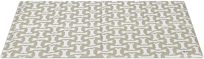 Navaris Pet Cooling Mat - Στρώμα Ψύξης για Κατοικίδια - 81 x 96 cm - Design Bone - 51240.3