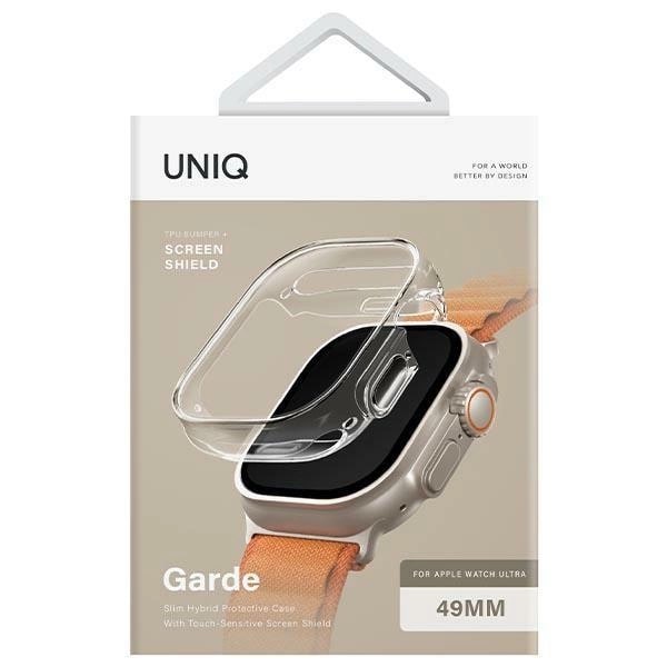 Uniq Θήκη Apple Watch Ultra (1/2/3) - 49mm Garde Hybrid 360 - Διάφανη